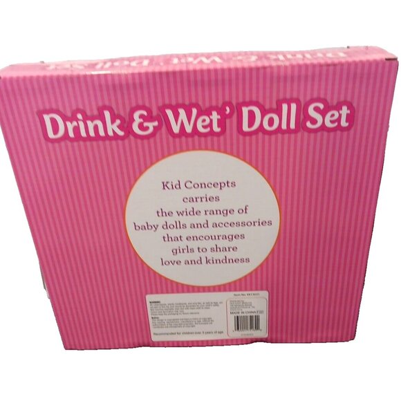 Drink And Wet Baby (New With Tag) Complete with Potty Tub & More Bath Time Items - Picture 4 of 7